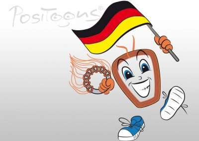 Motorspule als WM-Maskottchen