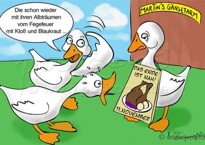 Martinsgans-Cartoon