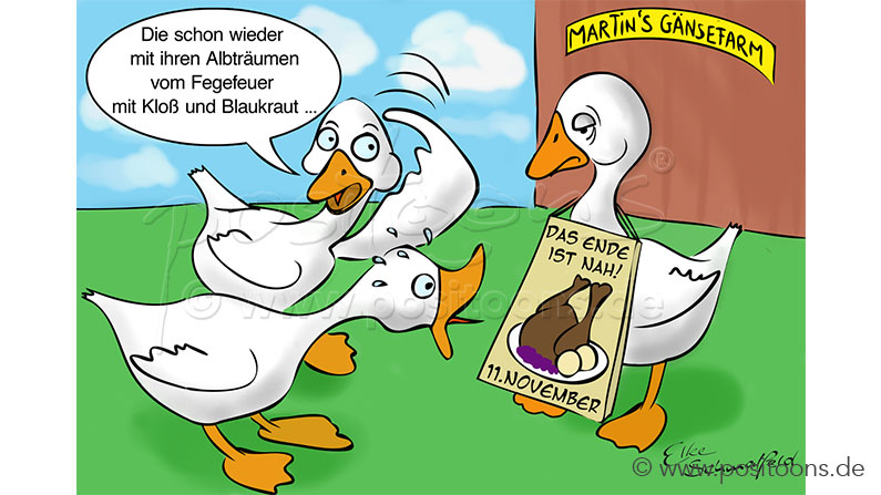 Martinsgans-Cartoon