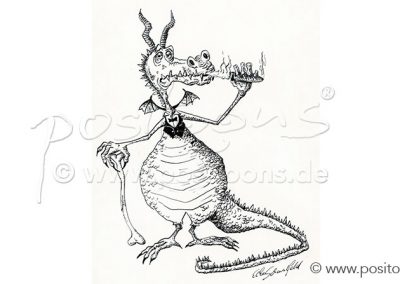 Rauchender Drache