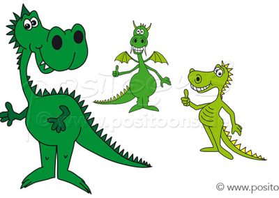Drachen im Kinderbuch-Style