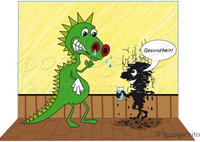 Drachen Cartoon