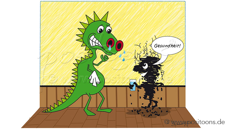 Drachen Cartoon