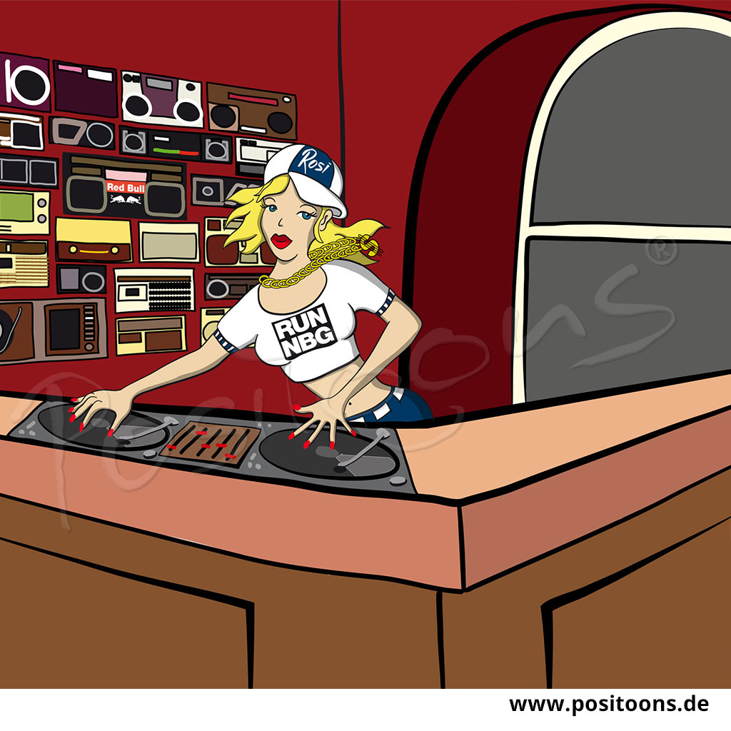 Character Design Rosi Schul am Mischpult